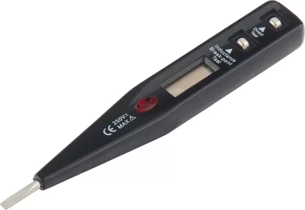 Тестер напряжения 12–220 В жидкокристаллический дисплей с неоновой лампочкой SPARTA 130855 купить в Когалыме