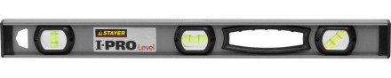 Уровень STAYER &quot;PROFESSIONAL&quot; I-PROLevel, усилен рельс с ручками, утолщен особопрочн профиль, точность 1мм/м, 3 ампулы, 60см 3477-060 купить в Когалыме