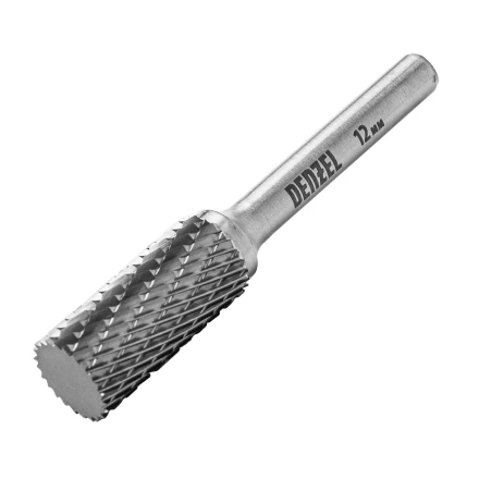Борфреза по металлу твердосплавная, цилиндрическая, тип-А, 12 мм// Denzel 72003 купить в Когалыме