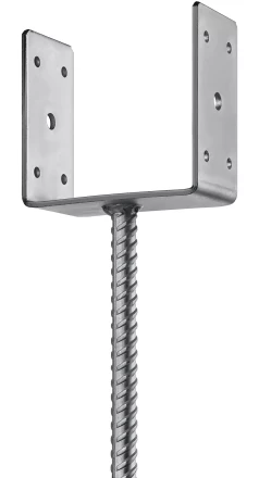 ЗУБР ОС-U, 121 x 120 x 60 мм, U-образное основание столба (310286-120) купить в Когалыме