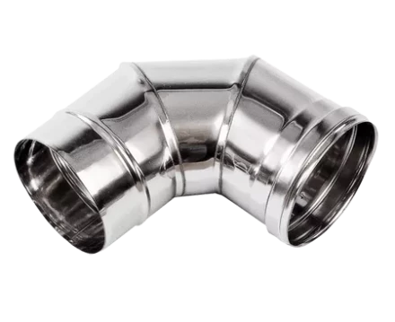 Колено дымохода 90° из нержавеющей стали (Диаметр 150 мм) для теплогенераторов BALLU EC, VERTIGO купить в Когалыме