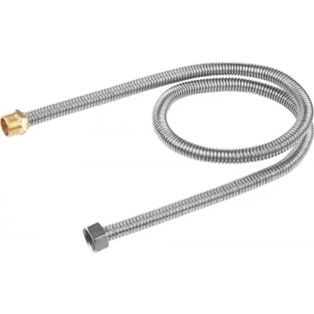 Подводка ЗУБР "ЭКСПЕРТ" сильфонная из нержавеющей стали, для воды, г/ш  (гайка-штуцер), 1/2", 1,0м 51011-G/S-100 купить в Когалыме