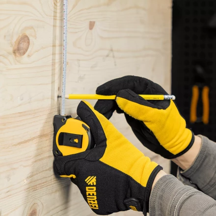 Рулетка Denzel 3м х 16мм, двухкомп. корпус, магнитный обрезиненный зацеп, 31530 купить в Когалыме