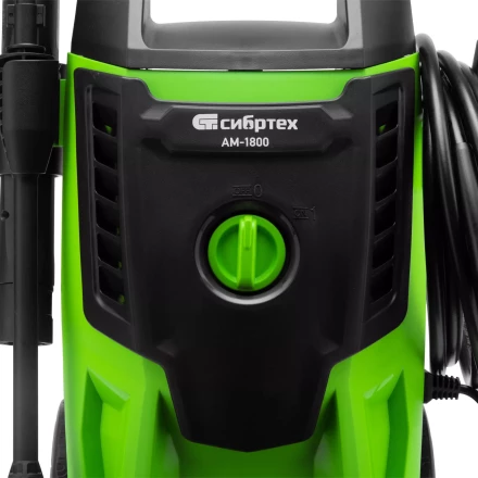 Моечная машина высокого давления Сибртех АМ-1800 58226, 1800 Вт, 140 бар, 350 л/ч, колесная купить в Когалыме