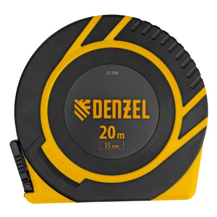 Рулетка геодезическая Denzel 20 м х 15 мм, закрытый корпус, фиберглассовая лента, 31290 купить в Когалыме