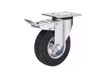 Колесо поворотное усиленное резина SRCB 97 80 мм с тормозом 1027194 купить в Когалыме