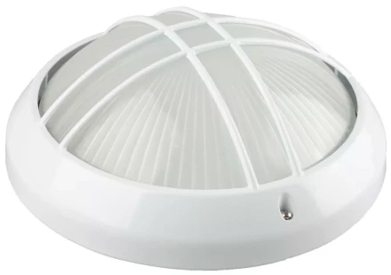 Светильник уличный СВЕТОЗАР "ОРБИТА" влагозащищенный, цвет белый, 100Вт SV-57313-W купить в Когалыме