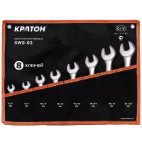 Набор ключей рожковых  SWS-02 8 предметов  Кратон 2 27 01 002