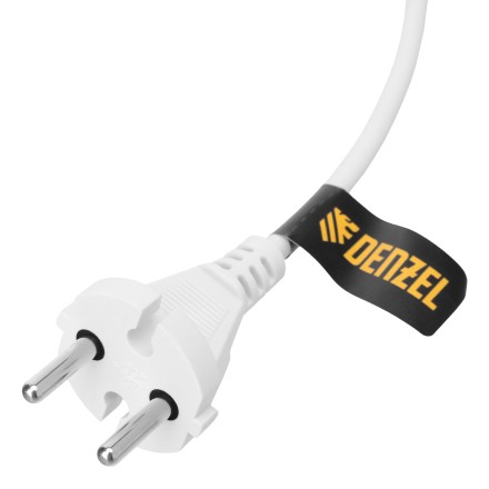 Шнур сетевой Denzel Energy Series, ПВС, 1,5 м, 2 x 1 мм, с неразборной вилкой, белый, 3 м, 37660 купить в Когалыме