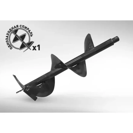 Шнек для грунта D 250мм d посадки 20 мм длина 800мм GDB-250 CARVER купить в Когалыме