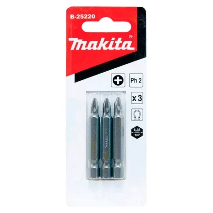 Биты Makita PH2 50мм 3шт (B-25220) купить в Когалыме