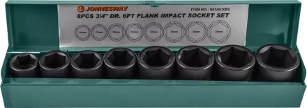 Набор головок торцевых ударных 3/4&quot;DR 26-38мм 8предметов Jonnesway S03A6108S 48531 купить в Когалыме