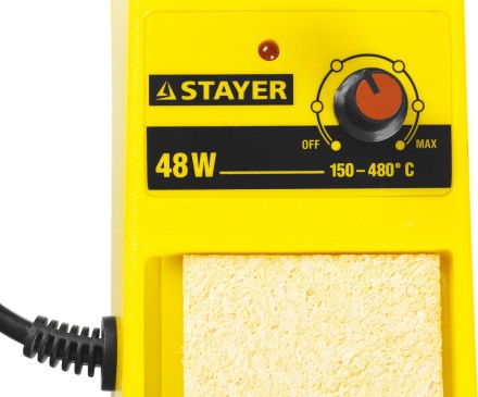 Паяльная станция аналоговая, STAYER &quot;MASTER&quot; 55371, диапазон 150-480°C, 48Вт 55371 купить в Когалыме