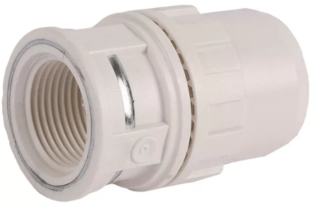 Муфта ЗУБР &quot;ШиреФит&quot; соединительная, &quot;штуцер с гайкой - внутренняя резьба&quot;, 20мм-1/2&quot; 51462-20-1/2 купить в Когалыме