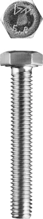 Болт ЗУБР &quot;МАСТЕР&quot; с шестигранной головкой, ГОСТ 7798-70, класс прочности 5.8, оцинкованный, M20x160мм, 5кг 303080-20-160 купить в Когалыме