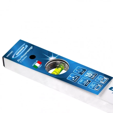 Уровень алюминиевый 400 мм фрезерованный 2 глазка магнитный Gross 33670 купить в Когалыме