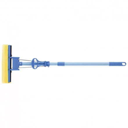 Швабра отжимная 115 см губка PVA 27 x 5,5 x 6 см телескопическая рукоятка голубая Elfe 93516 купить в Когалыме