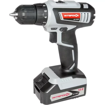 Дрель-шуруповерт ИНТЕРСКОЛ ДА-18ЭР аккумулятора х2 (1.5Ач) купить в Когалыме