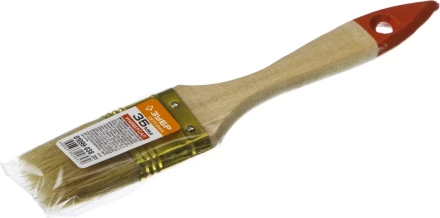 Кисть плоская ЗУБР "УНИВЕРСАЛ-ОПТИМА", светлая щетина, деревянная ручка, 35мм 01099-038_z01 купить в Когалыме