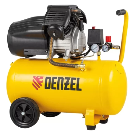 Компрессор воздушный DCV2200/50, прямой привод, 2.2 кВт, 50 литров, 380 л/мин Denzel 58167 купить в Когалыме