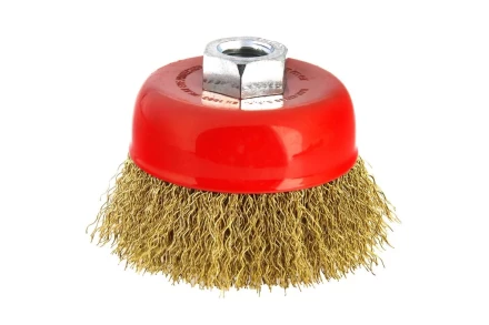Кордщетка HAMMER чаша 85мм для УШМ гофрированная латунированная сталь (207-103) купить в Когалыме