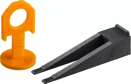 ЗУБР СВП, комплект: 1,7 мм, клин+зажим 50 + 50 шт, система выравнивания плитки (3384-H50) купить в Когалыме