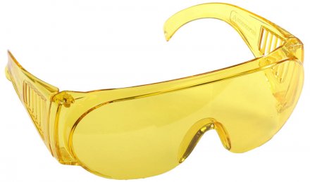 Очки STAYER &quot;STANDARD&quot; защитные, поликарбонатная монолинза с боковой вентиляцией, желтые 11042 купить в Когалыме