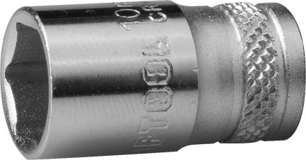 Торцовая головка KRAFTOOL &quot;INDUSTRIE QUALITAT&quot;, Cr-V, FLANK, хромосатинированная, 1/4&quot;, 10 мм 27815-10_z01 купить в Когалыме