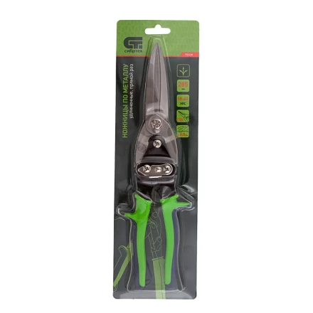 Ножницы по металлу Сибртех 78339, удлиненные, 285 мм, пряморежущие, двухкомпонентные обрезиненные рукоятки купить в Когалыме