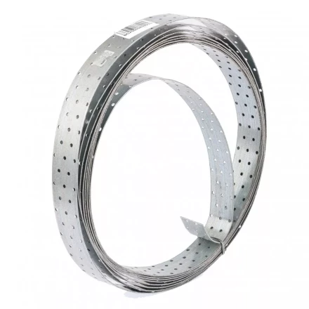 Лента перфорированная монтажная 2 мм LM 5см х10м отверстие 4,5–5мм цинк Россия Сибртех 46583 купить в Когалыме