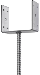 ЗУБР ОС-U, 141 x 120 x 60 мм, U-образное основание столба (310286-140)