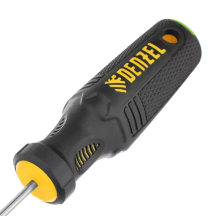 Отвертка PZ0x75 мм, CrV, трехкомпонентная рукоятка Denzel 12203 купить в Когалыме