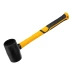 Киянка резиновая, 225 г, черная, фибергласовая рукоятка c TPR покрытием Denzel 11143 купить в Когалыме