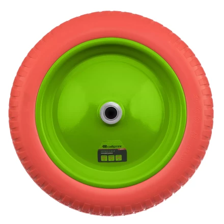 Колесо полиуретановое Сибртех 3.00-8, длина оси 80 мм, подшипник 20 мм, 689795 купить в Когалыме