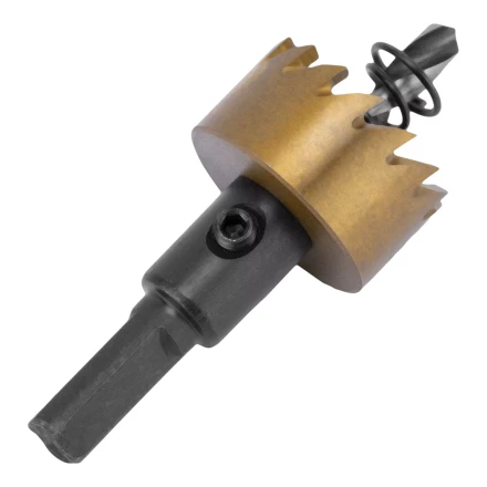 Коронка по металлу HSS, 26 мм, нитридтитановое покрытие Denzel 724105 купить в Когалыме