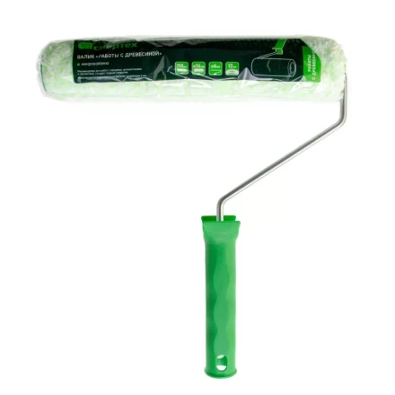 Валик &quot;Работы с древесиной&quot;, 250 мм, ворс 12 мм, D - 36 мм, D ручки - 6 мм, микроволокно Сибртех 80252 купить в Когалыме