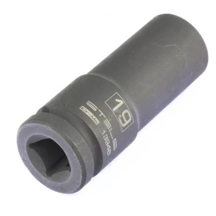 Головка ударная удлиненная шестигранная 19мм 1/2&quot; CrMo  Stels 13946 купить в Когалыме