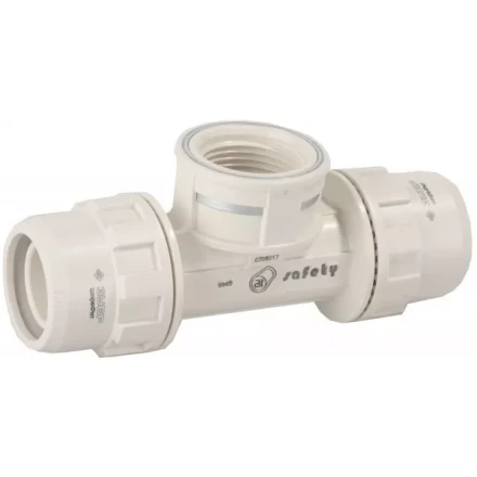 Тройник ЗУБР "ШиреФит" переходной "штуцер с гайкой - внутренняя резьба - штуцер с гайкой", 26мм-3/4"-26мм 51502-26-3/4-26 купить в Когалыме