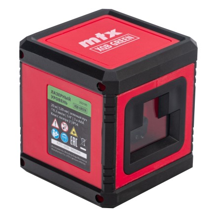 Лазерный уровень MTX XQB GREEN Pro SET 350195, 20 м, зеленый луч, батарейки, штатив купить в Когалыме