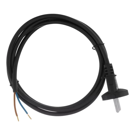 Шнур сетевой Denzel Energy Series, ПВС, 1,5 м, 2 x 1 мм, с неразборной вилкой, черный, 3 м, 37661 купить в Когалыме