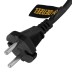 Шнур сетевой Denzel Energy Series, ПВС, 1,5 м, 2 x 1 мм, с неразборной вилкой, черный, 3 м, 37661 купить в Когалыме