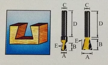 Фреза "ласточкин хвост" , Makita D-10908 купить в Когалыме