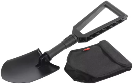 Лопата GRINDA складная, туристическая, в чехле, фиберглассовая рукоятка, 240 / 590 мм 8-421826_z01 купить в Когалыме