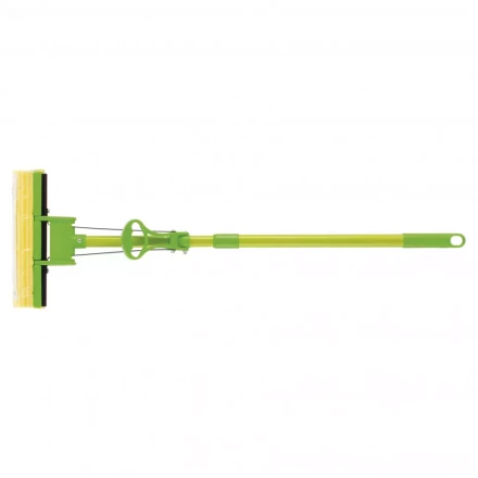 Швабра отжимная 115 см губка PVA 27 x 5,5 x 6 см телескопическая рукоятка зеленая Elfe 93518 купить в Когалыме