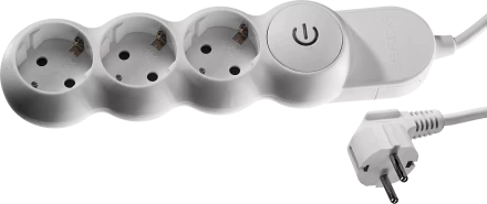 Удлинители электрические М700 3 гнезда с кнопкой серия МАСТЕР купить в Когалыме