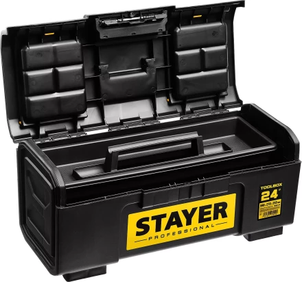 Ящик для инструмента "TOOLBOX-24" пластиковый, STAYER Professional 38167-24 купить в Когалыме