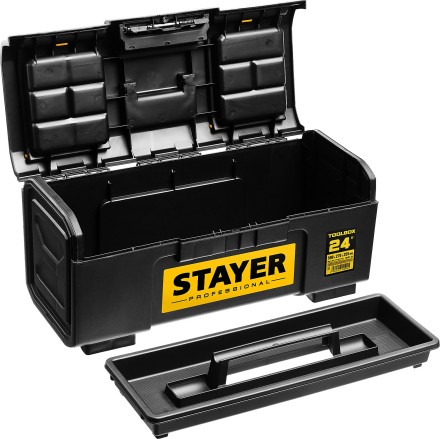 Ящик для инструмента &quot;TOOLBOX-24&quot; пластиковый, STAYER Professional 38167-24 купить в Когалыме