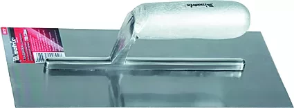 Гладилка стальная 280 х 130 мм зеркальная полировка деревянная ручка  MATRIX 86732 купить в Когалыме