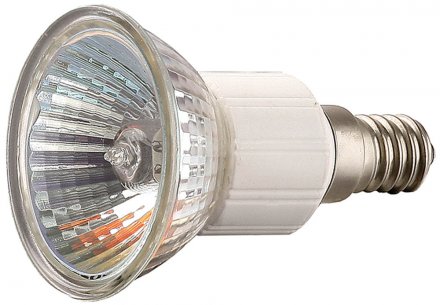 Лампа галогенная СВЕТОЗАР с защитным стеклом, цоколь E14, диаметр 51мм, 50Вт, 220В SV-44835 купить в Когалыме