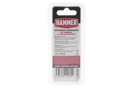 Коронка алмазная HAMMER Ф10х60мм (DHS 10.0*60/5) купить в Когалыме